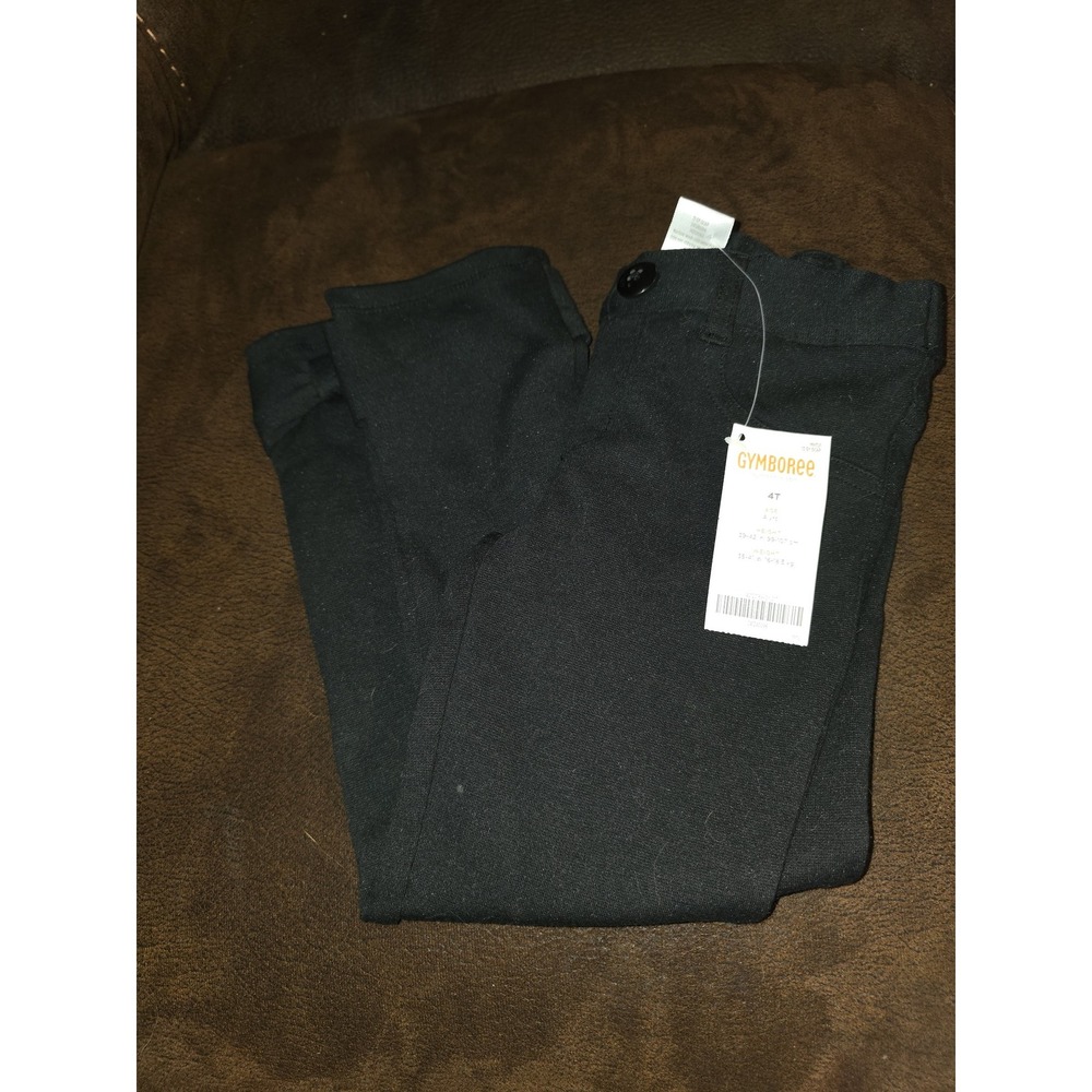 Gymboree right meow black ponte pants size 4t nwt